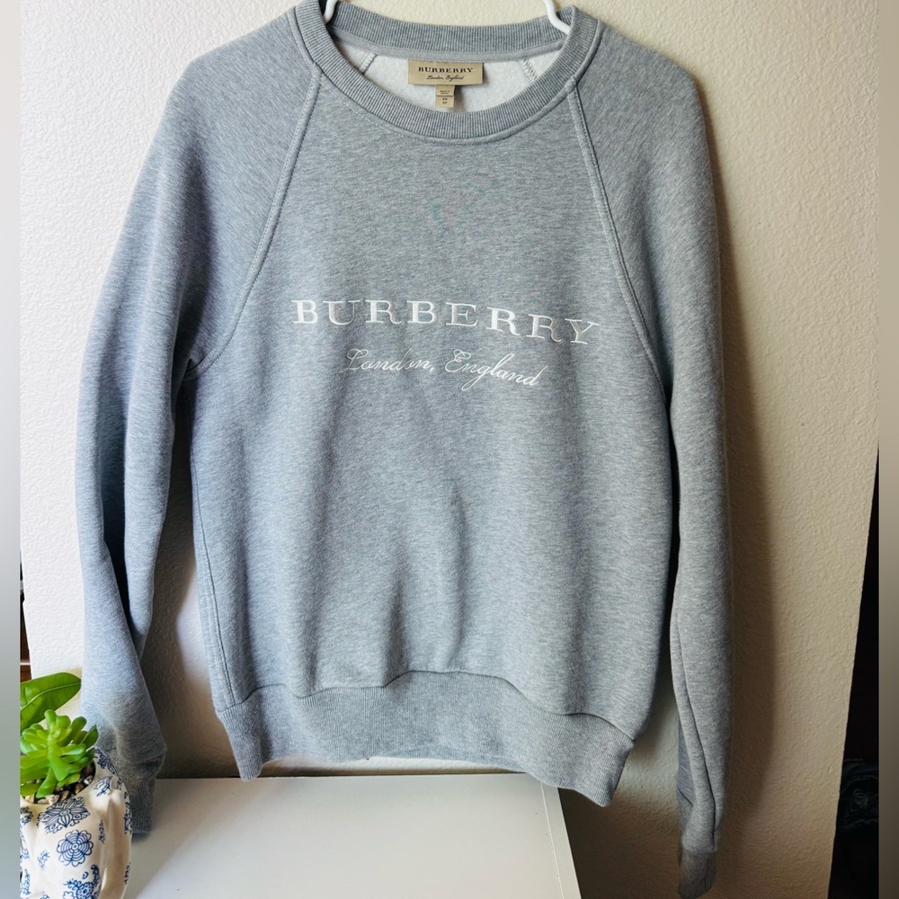 Burberry Heather Gray Crewneck